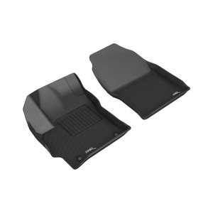 Toyota Corolla Cross Floor Mats - Front - 3D MAXpider - Kagu - Black - `22-`23
